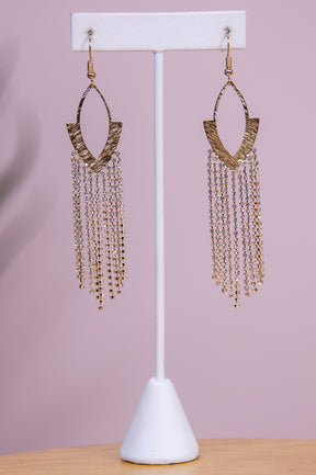 Gold Bling Cascade Earrings - EAR4326GD
