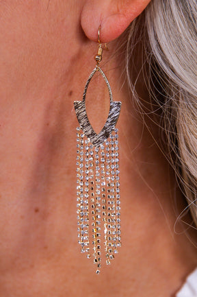 Gold Bling Cascade Earrings - EAR4326GD