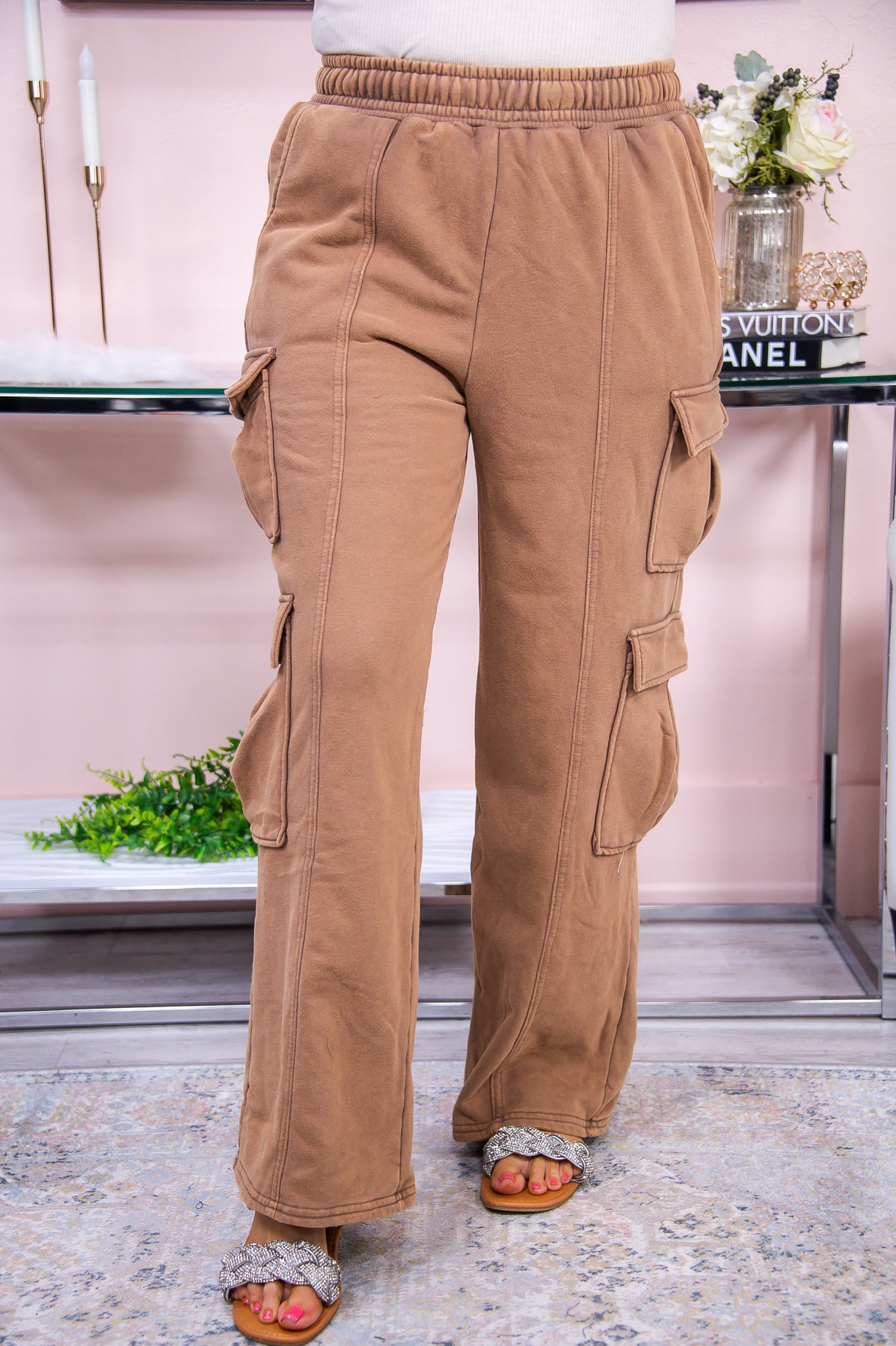 Lost In The Moment Coffee Solid Pants - PNT1471CO