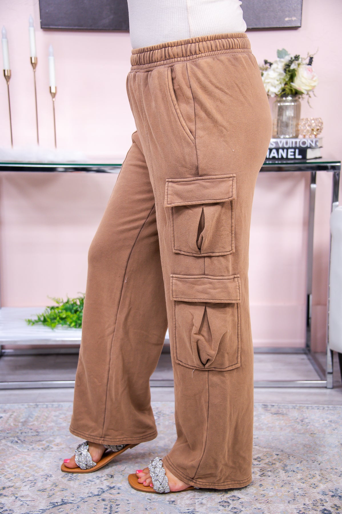 Lost In The Moment Coffee Solid Pants - PNT1471CO