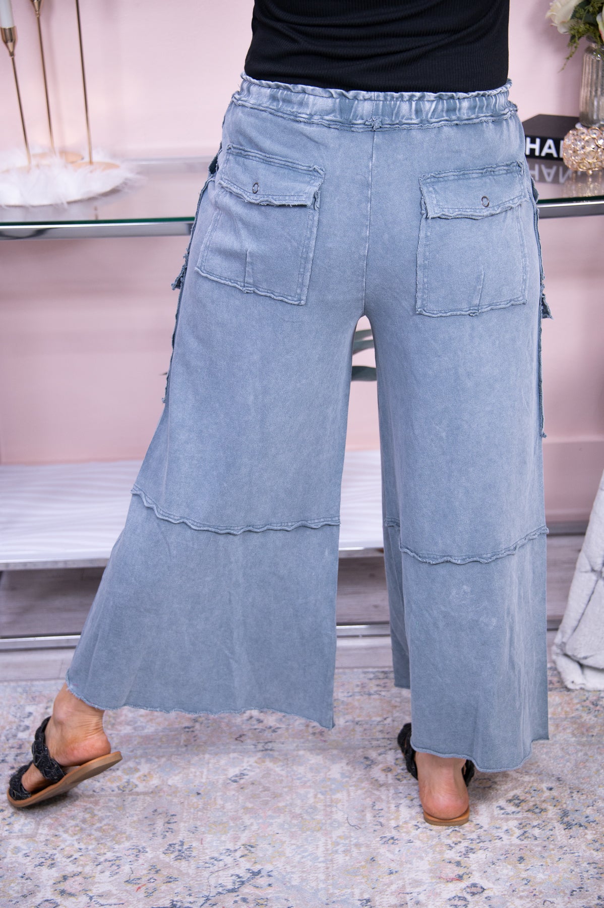 Beautiful Outcome Gray Solid Pants - PNT1430GR
