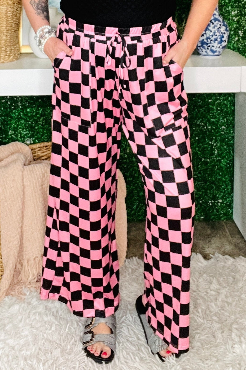 Fashion In Check Pants - P056PK