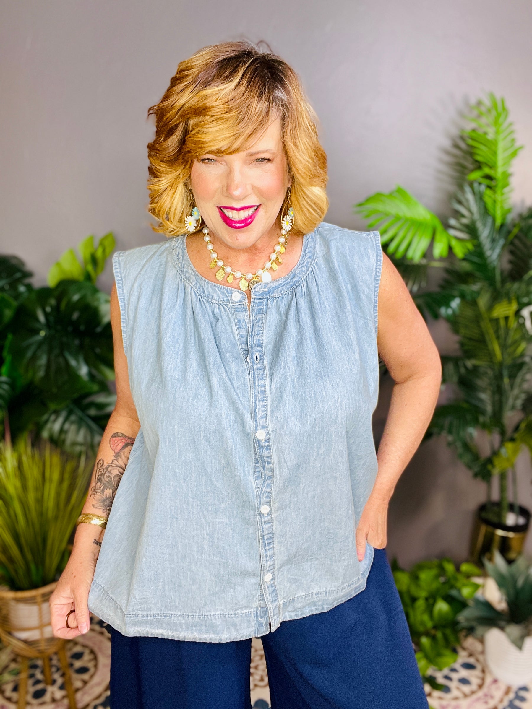 Dreaming In Denim Top - S762DN