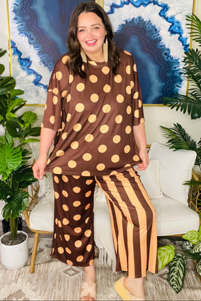Spots And Stripes Top And Pant Set - SET112BR