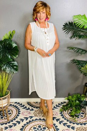 Oceanside Brunch Off White Dress - DR170OW SMALL Oceanside Brunch Off White Dress - DR170OW SMALL