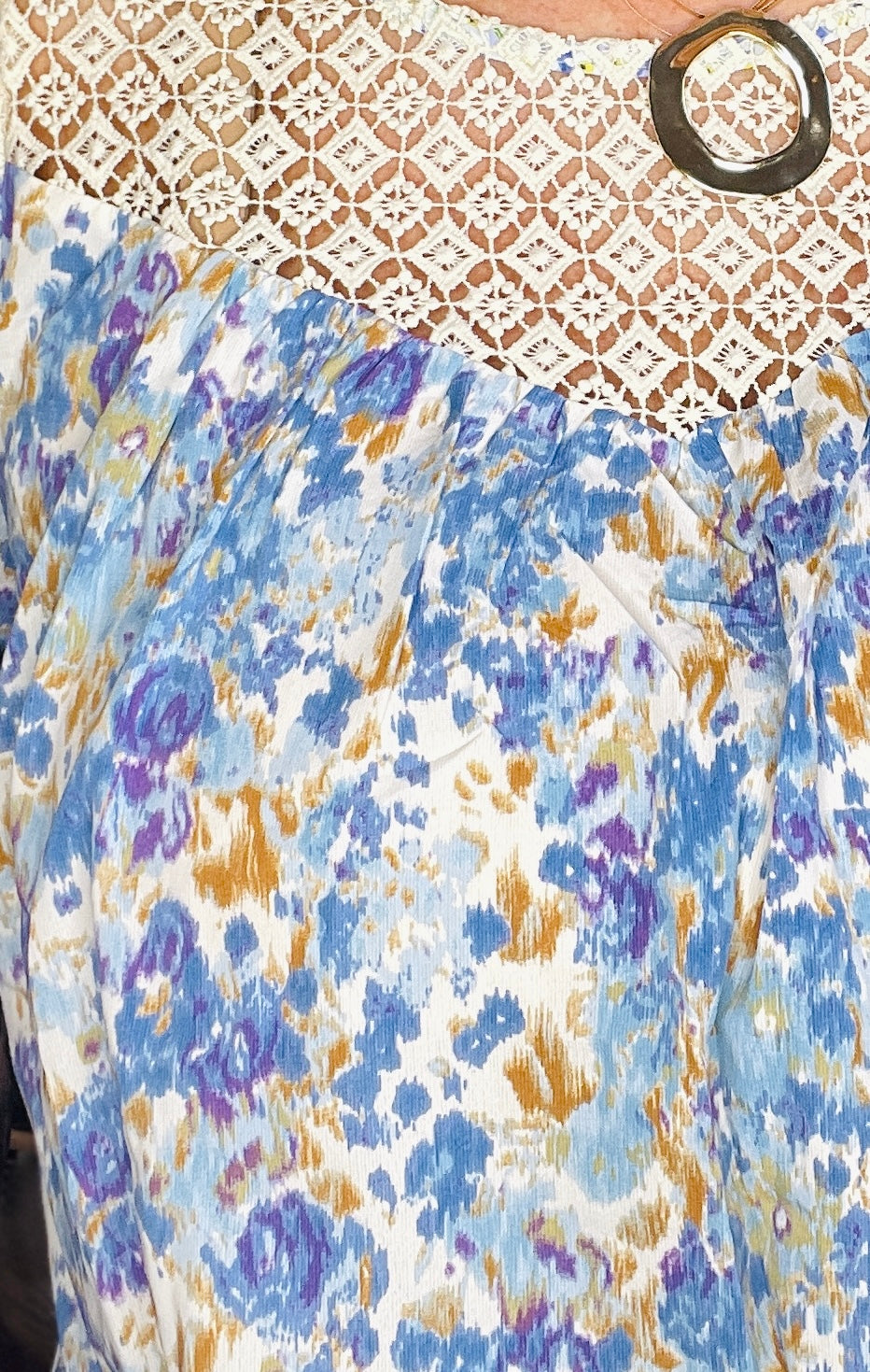 Sunny Days Ahead Blue Top - S429BL