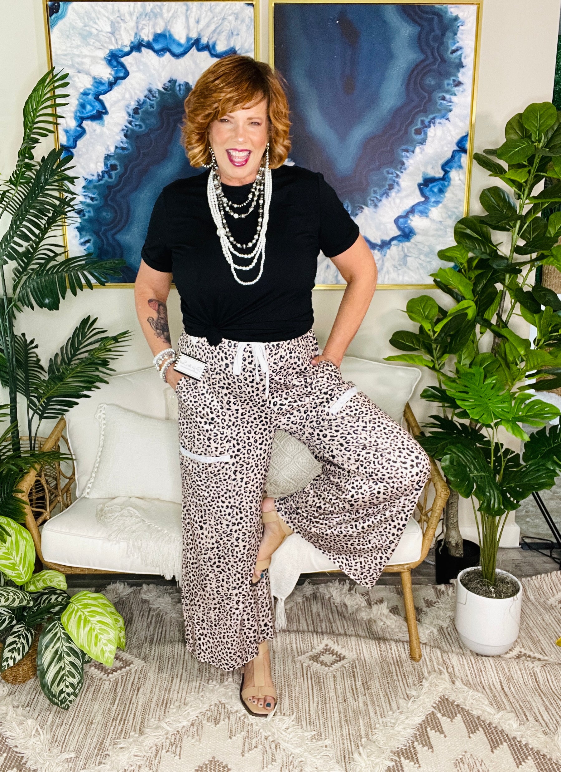 Moving To The Beat Wide Leg Pants