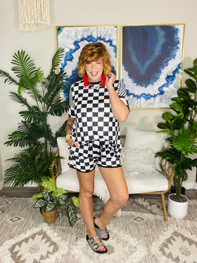 Finish Line Favorite Top And Short Set - SET108BW