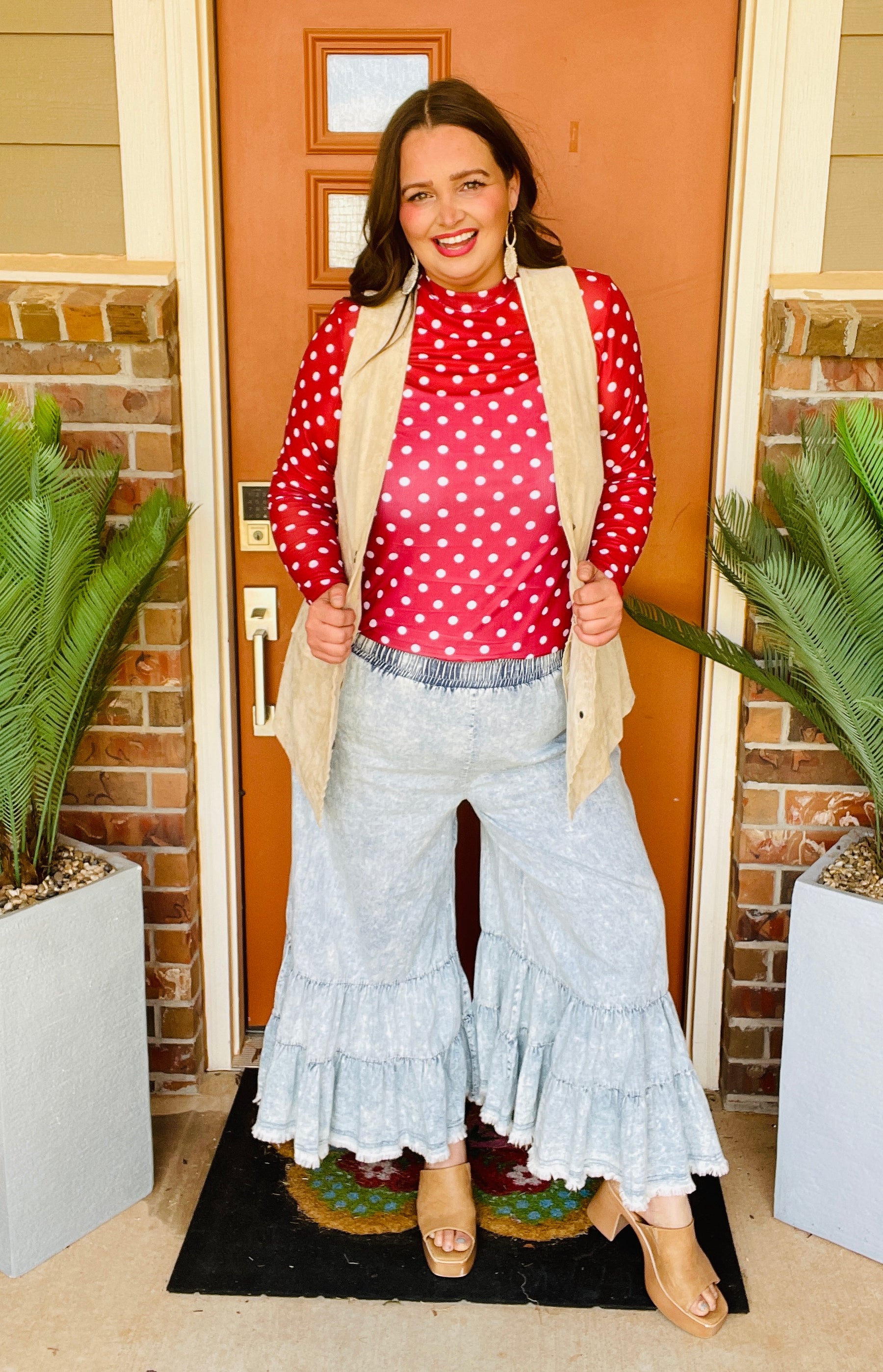 Ruffle Me Happy Pants - P153DN