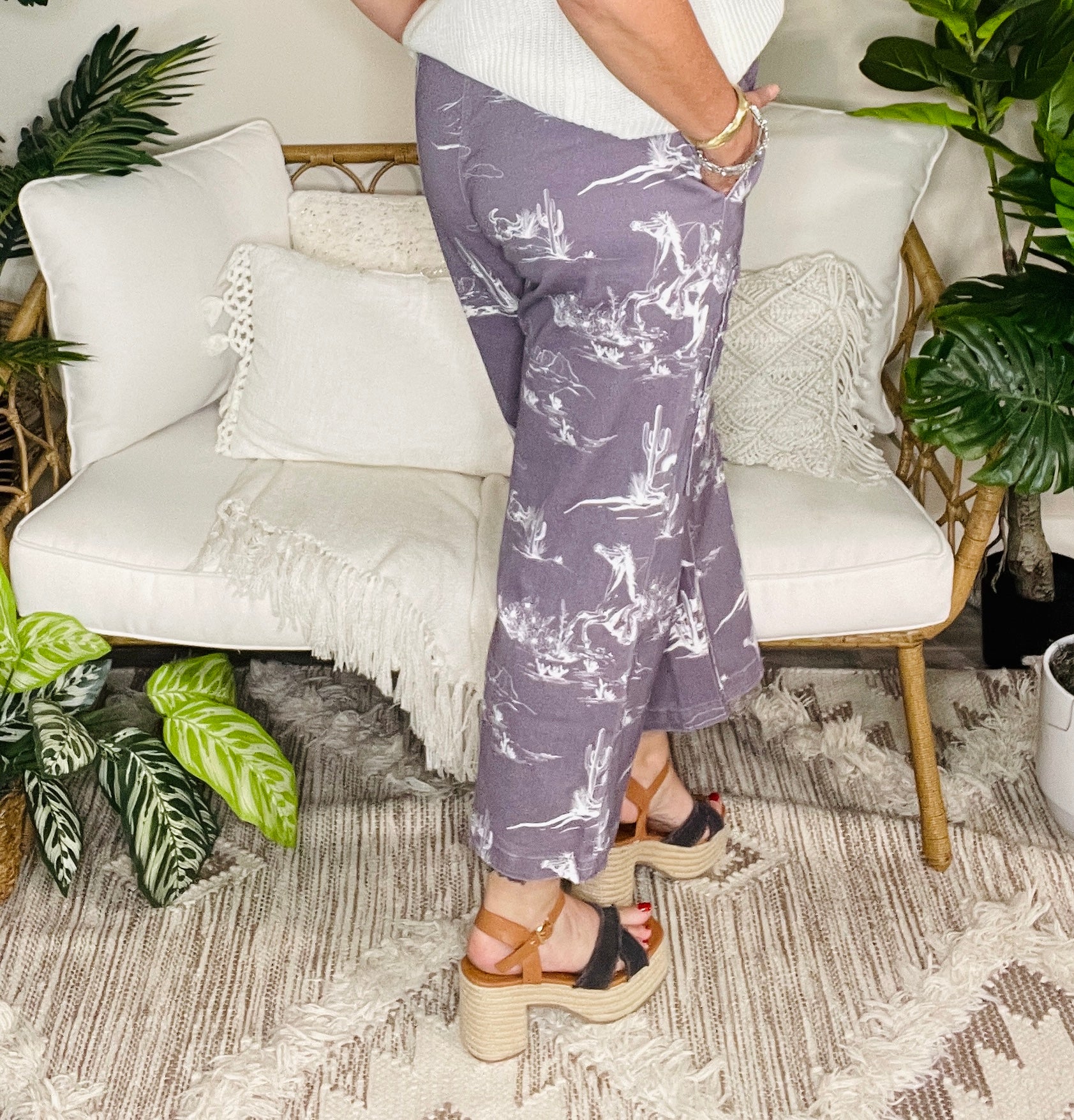 Honky Tonk Honey Gray Wild West Jeans