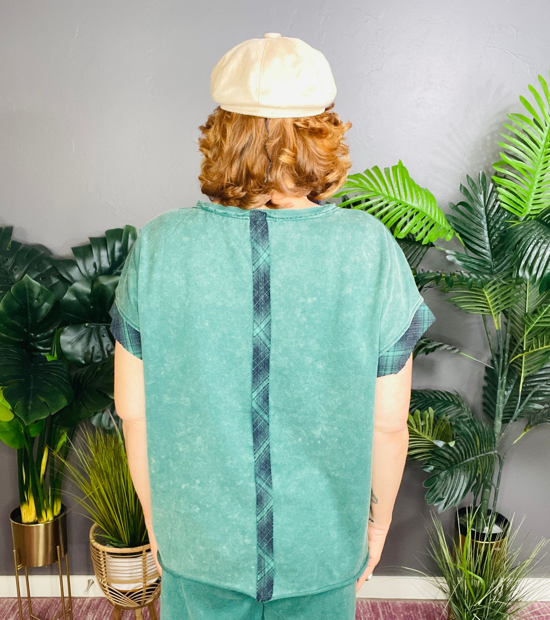 We're Better Together Green Top - S224GN