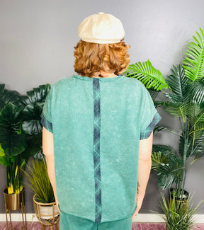 We're Better Together Green Top - S224GN