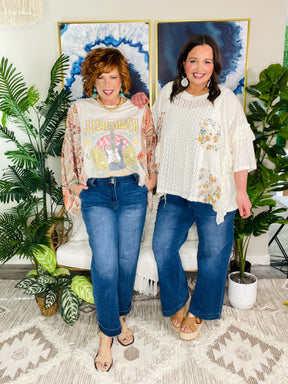 Madi Double Button Zip Fly Straight Leg Jeans