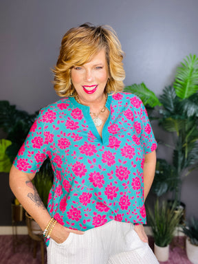 Let Your Style Bloom Top - S376MU