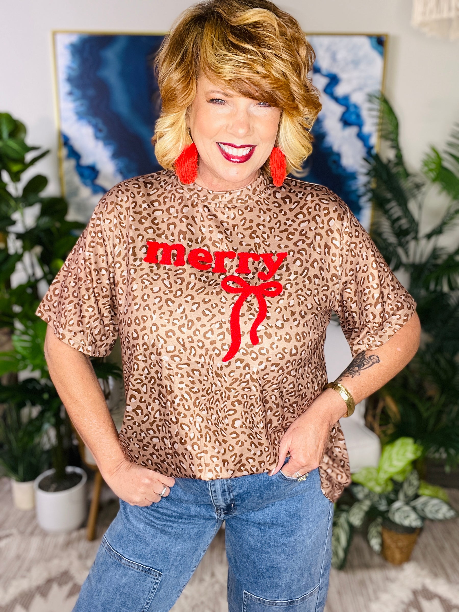 Wild About Christmas Top - T068LE