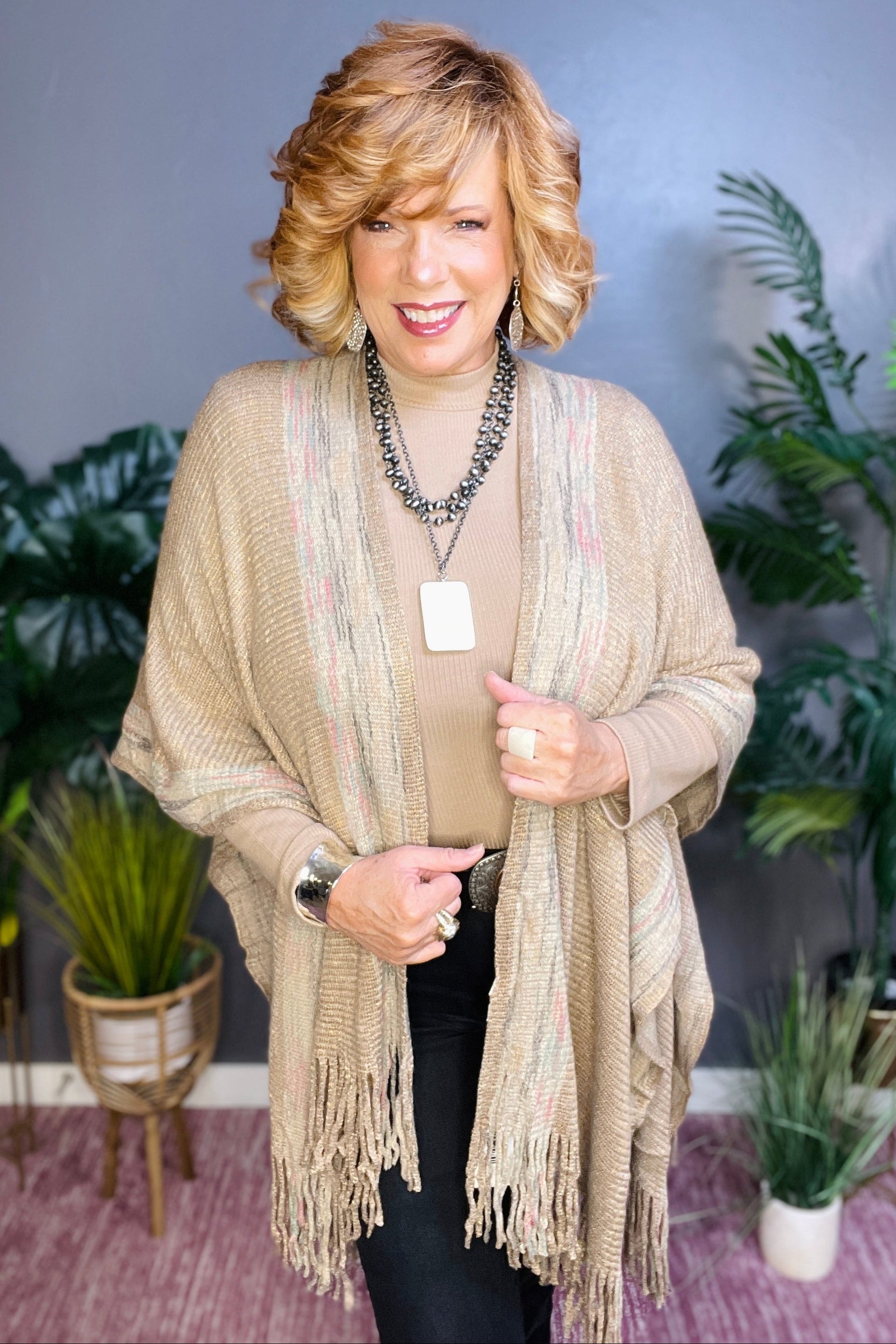 Cute To Cover Multi Shawl - OT036MU