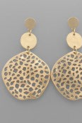 Textured Circle Earrings - E027 (2 Colors)
