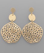 Textured Circle Earrings - E027 (2 Colors)