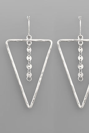 Triangle Drop Earrings - E029 (2 Colors)
