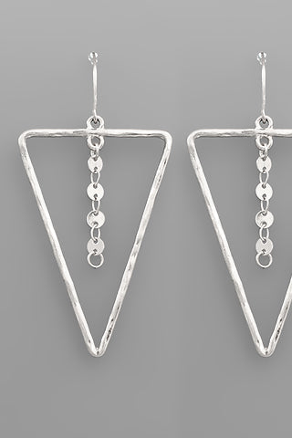 Triangle Drop Earrings - E029 (2 Colors)