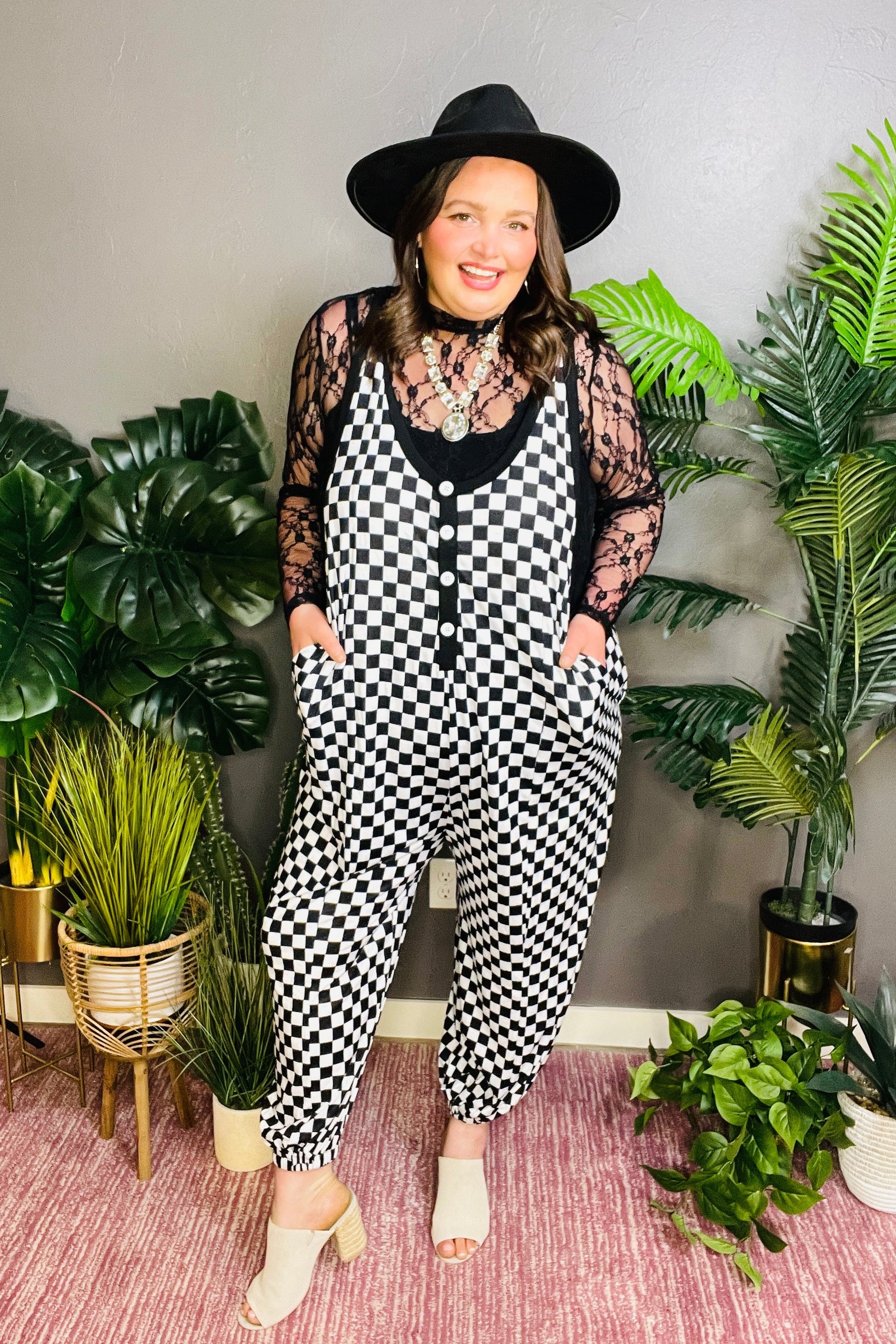 Ready For Check In Jumpsuit - R018BW