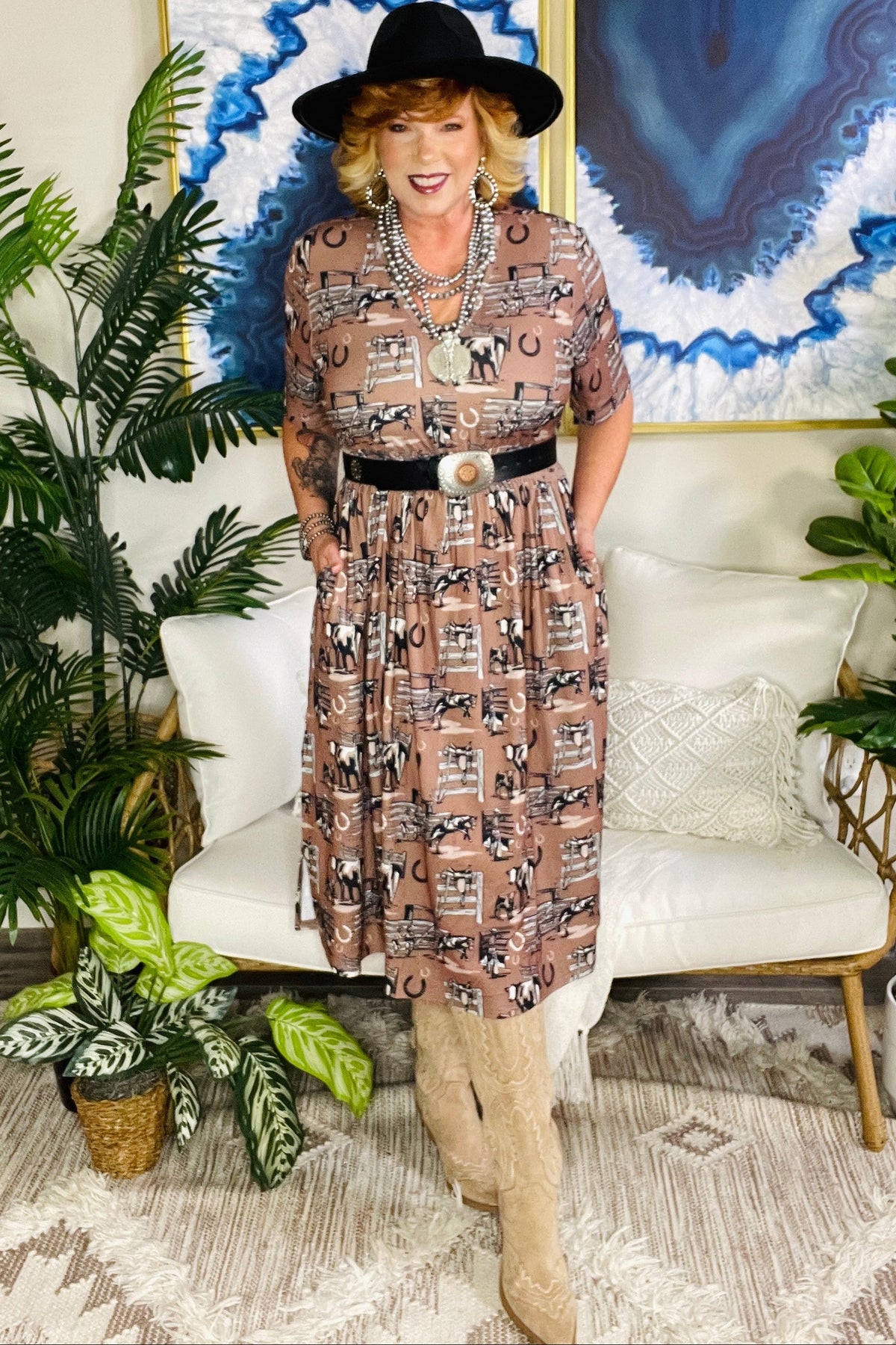 Out West Darling Dress - DR292MU