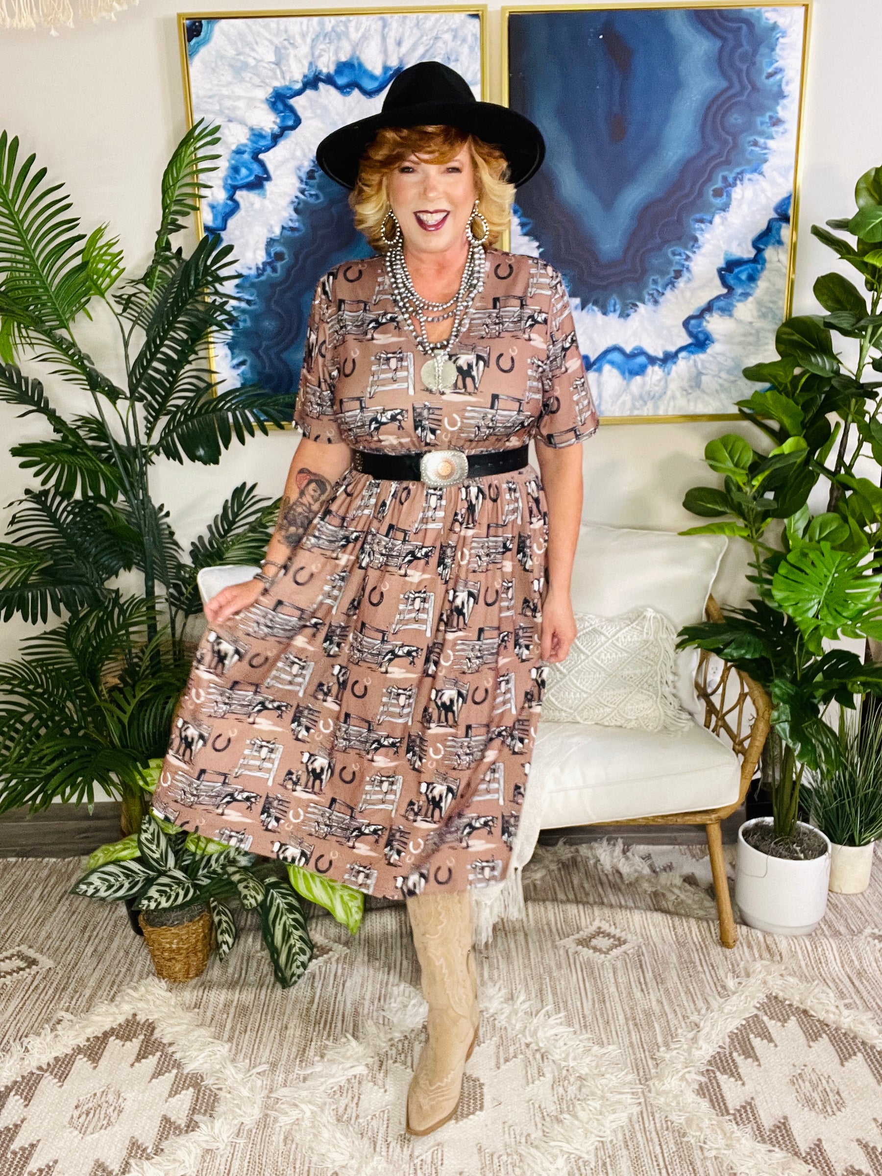 Out West Darling Dress - DR292MU