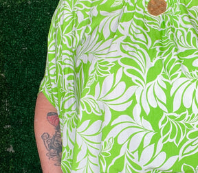 Make An Impact Green Floral Top - S408GN