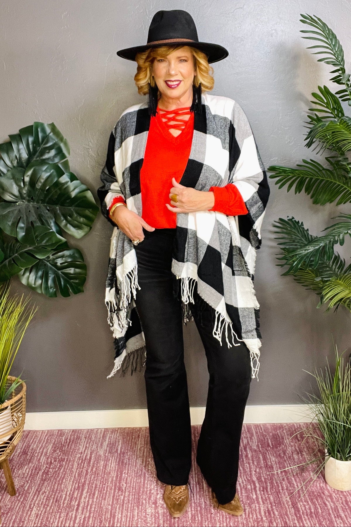Style Wrapped In Plaid - OT018BW