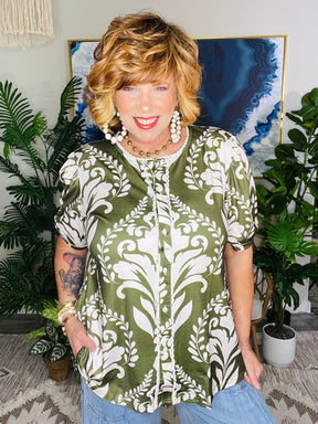 Garden Gala Top - S862OL