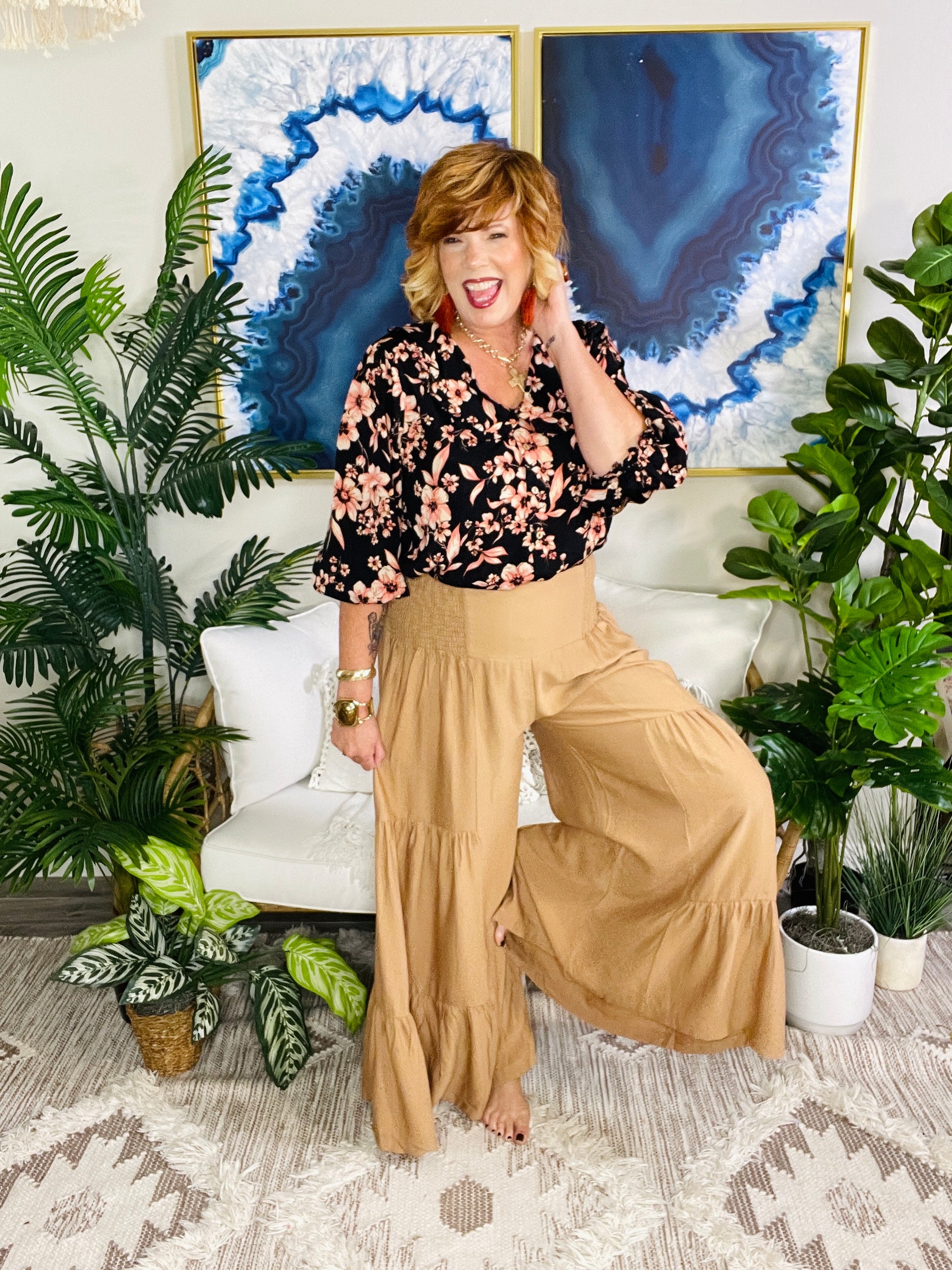 Tiered And True Pants - P181TN