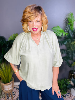 Heaven Sent Sage Top - S758SG