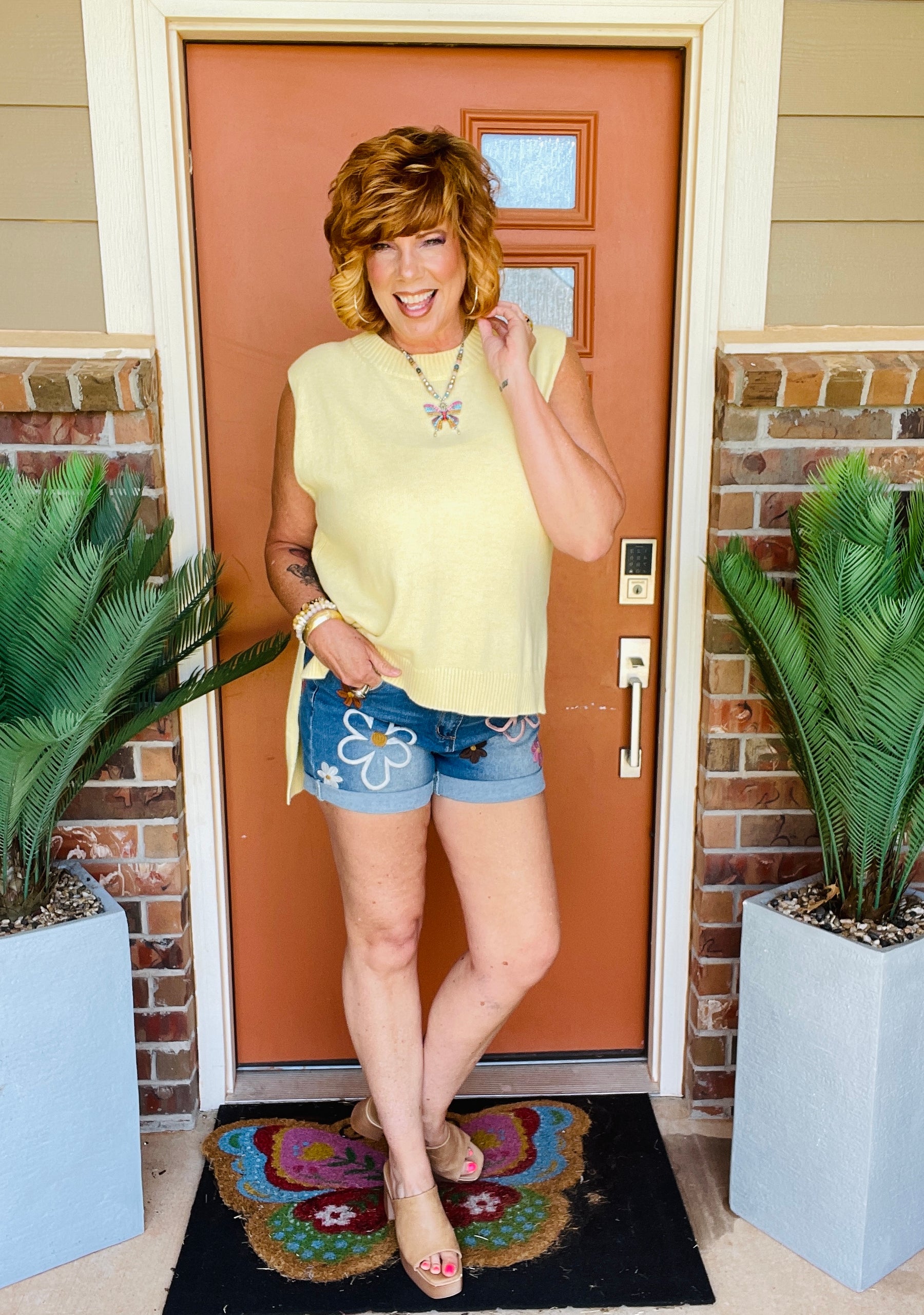 Petal Party Denim Shorts - SHR011DN