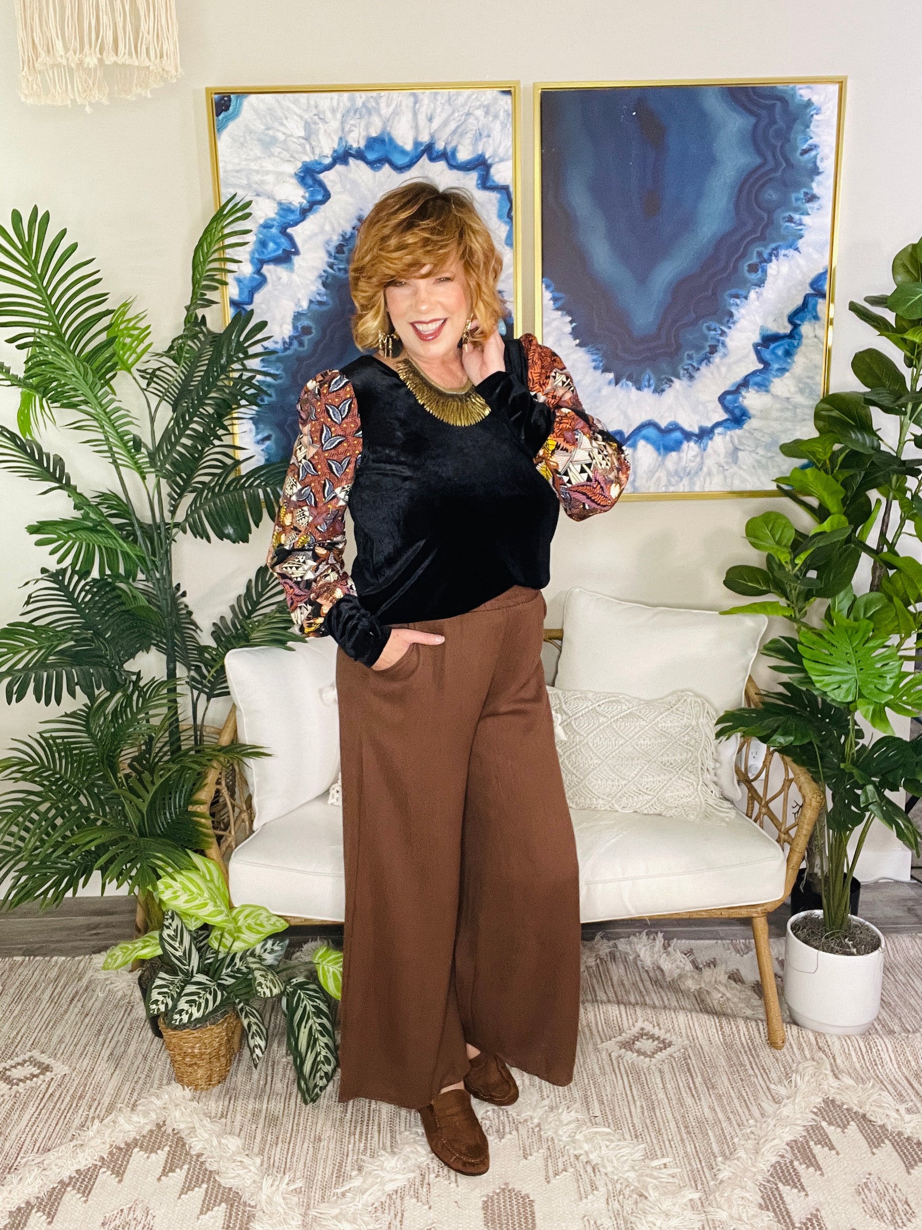 Velvet Crush Top - S949BK
