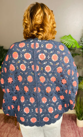 Pretty With Purpose Navy Chenille Cardigan - OT132NV