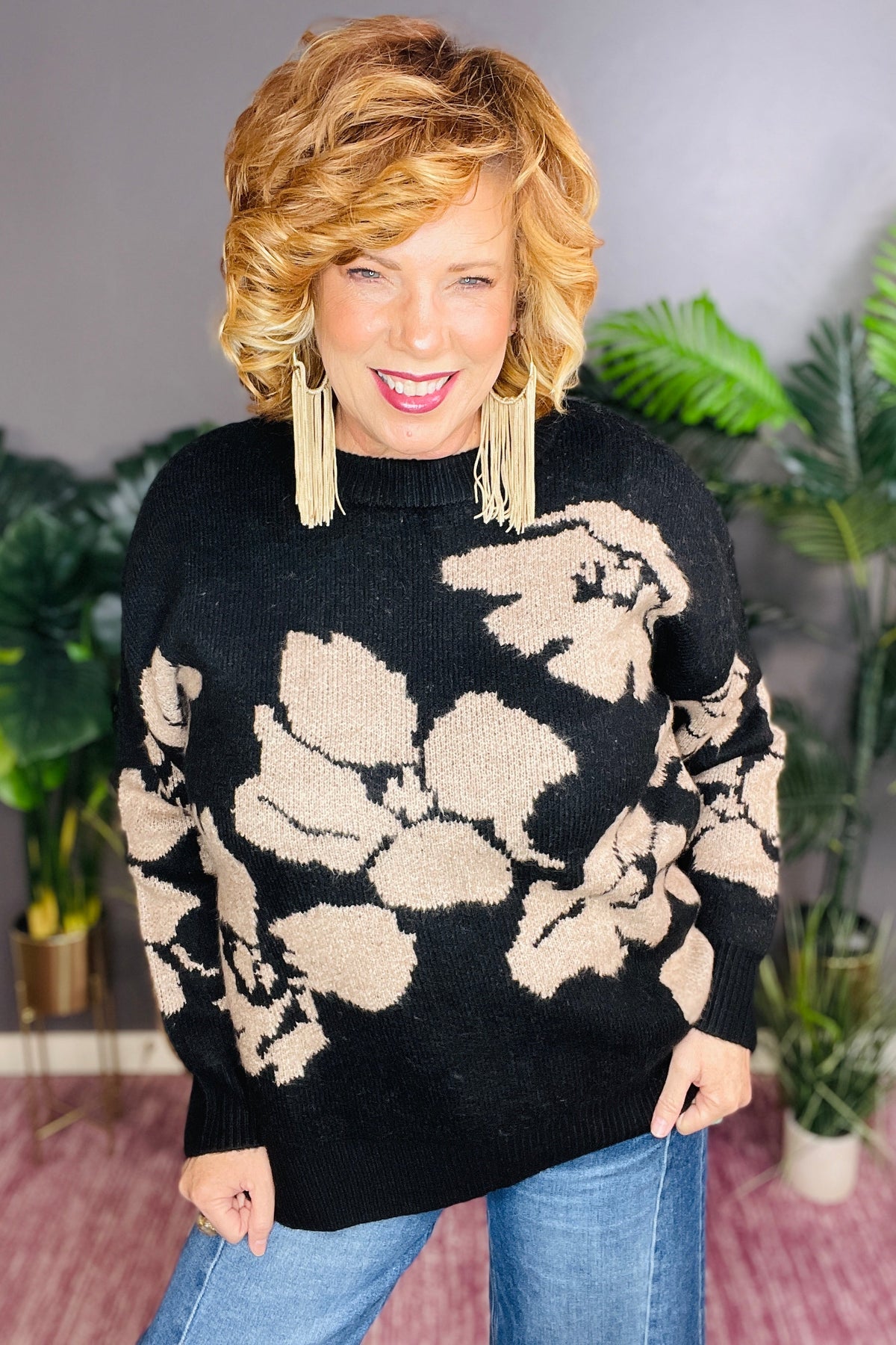 Prettiest Of The Pick Sweater - S246BK