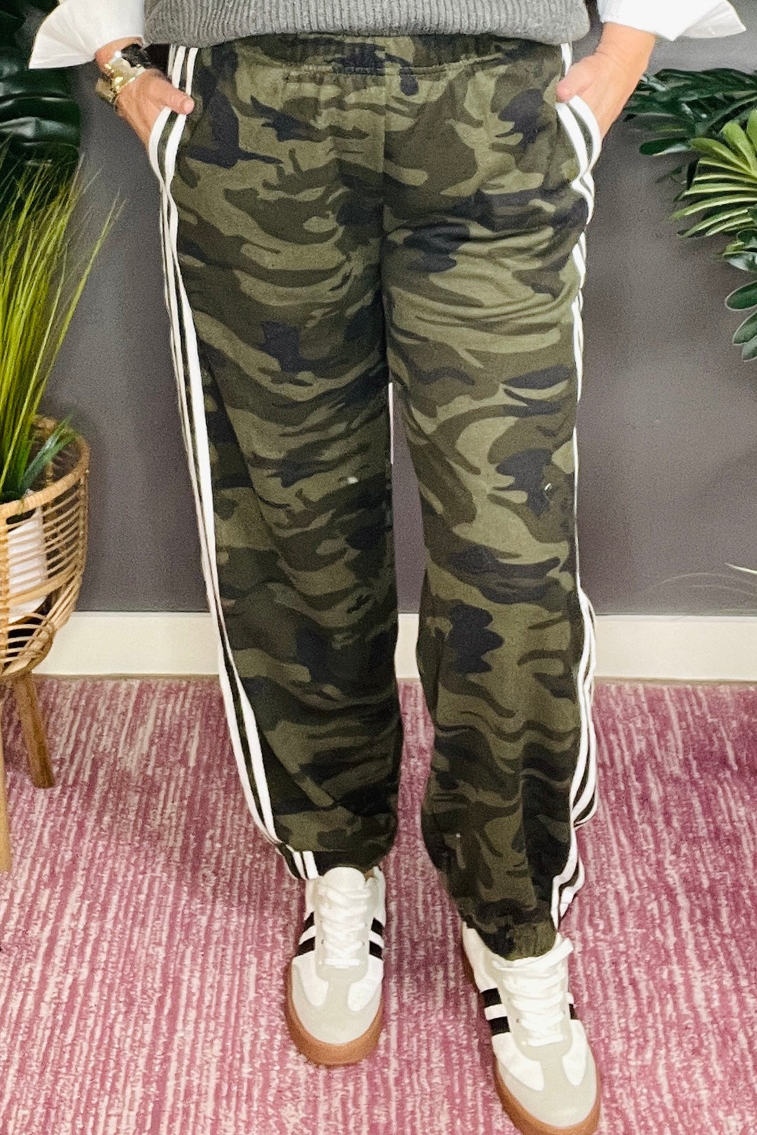 On The Sidelines Camouflage Track Pants