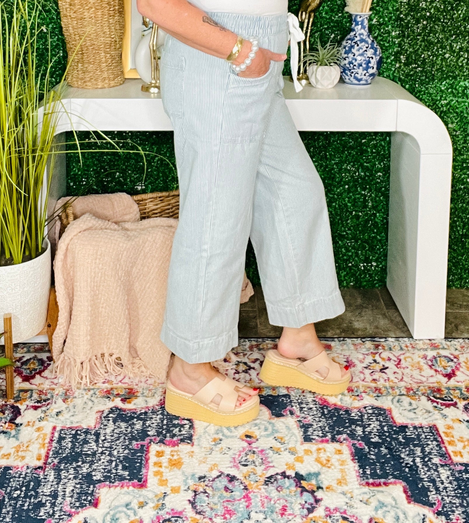 Harbor Chic Drawstring Waist Jeans
