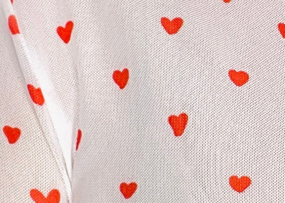 Tiny Hearts Mesh Top - S262TIN