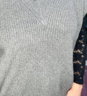 Keep It Preppy Charcoal Vest - S095CG