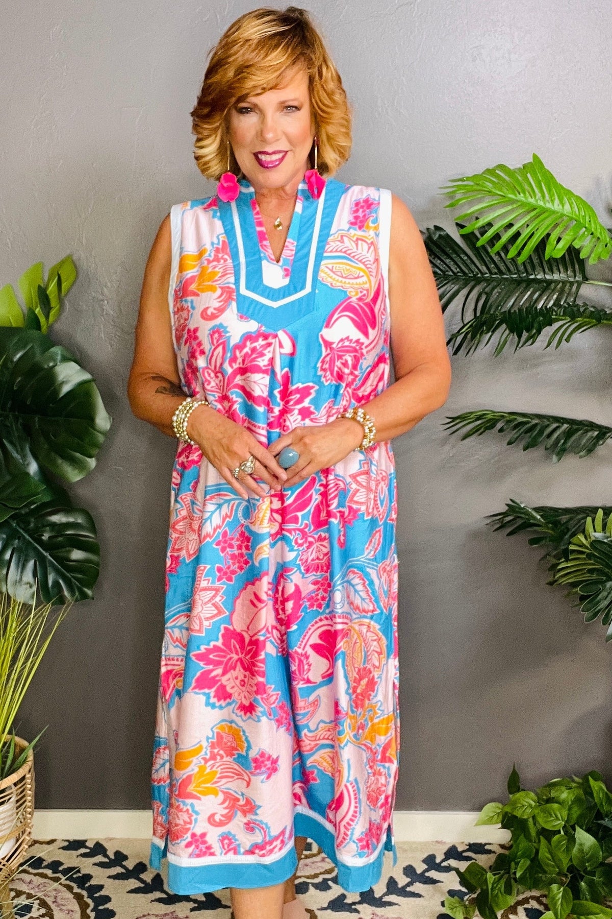 Spotlight Moment Floral Midi Dress