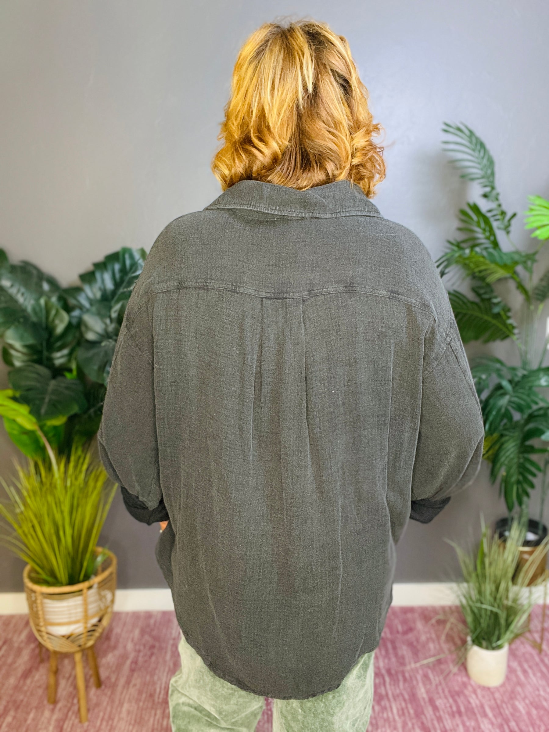 Style Meets Fall Vintage Washed Shacket