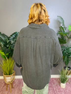 Style Meets Fall Vintage Washed Shacket