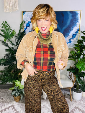 Plaid All The Way Top - YF004PL