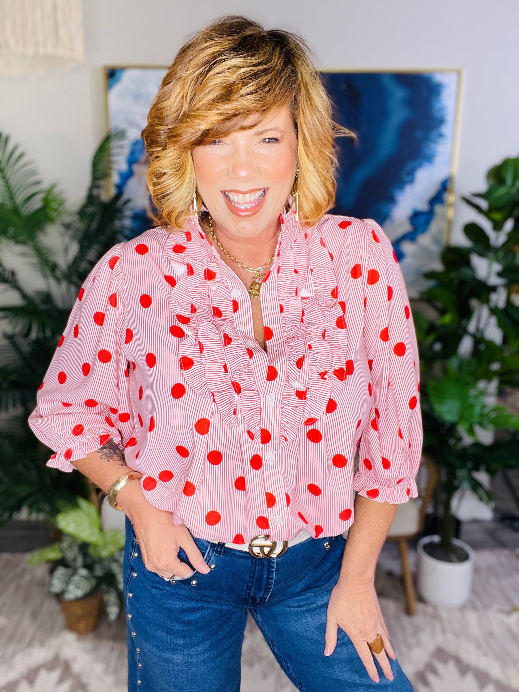 Dot Your Average Top (3 Colors)