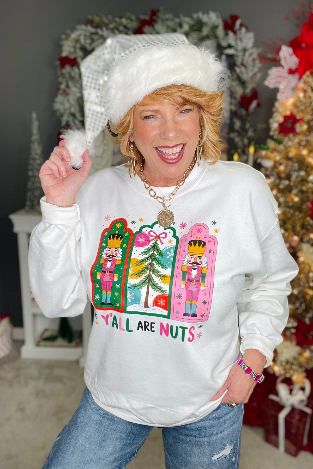 Y'All Are Nuts Graphic Tee and Sweatshirt