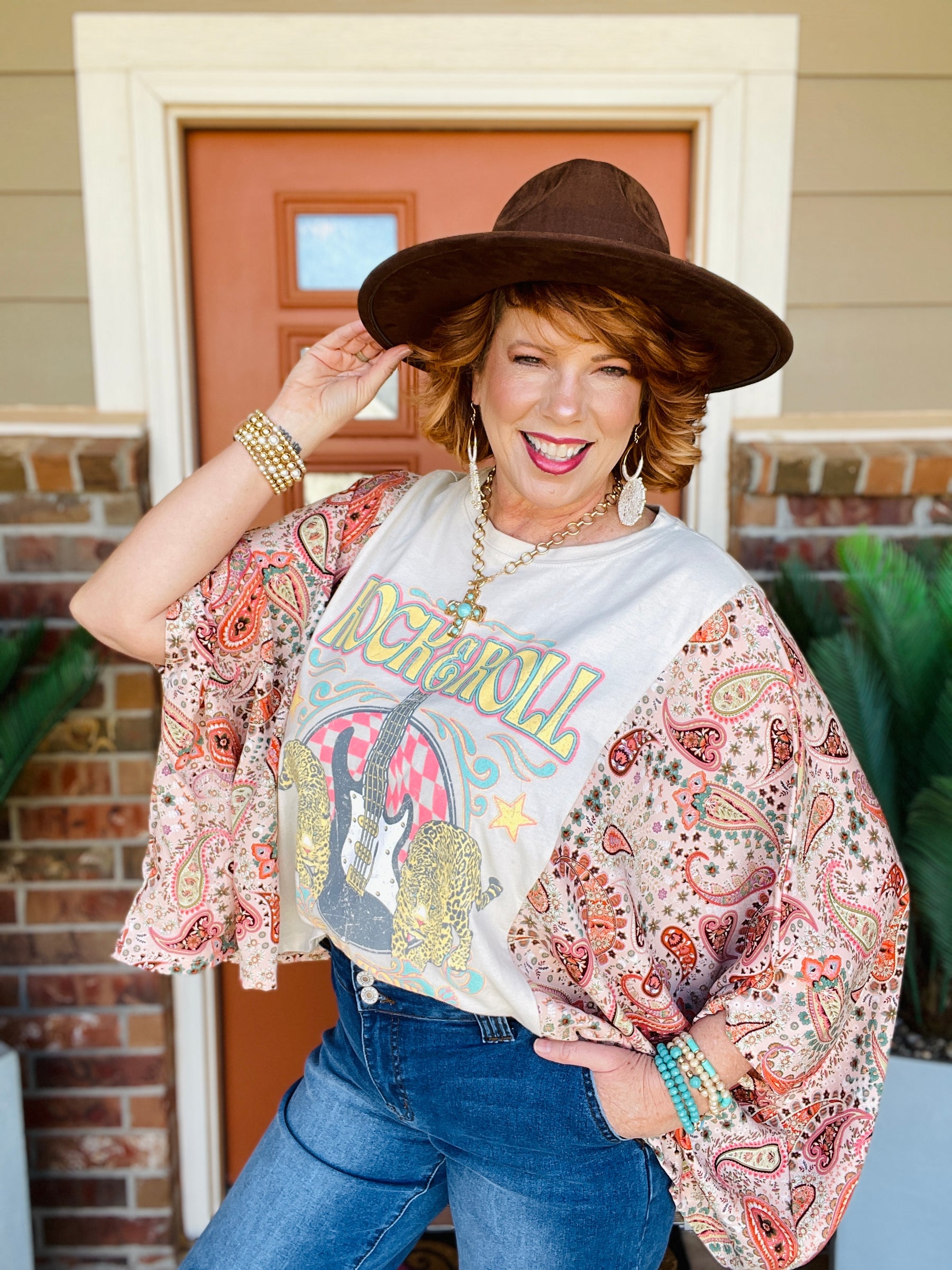Rock And Roll Antique White Top - S159AW