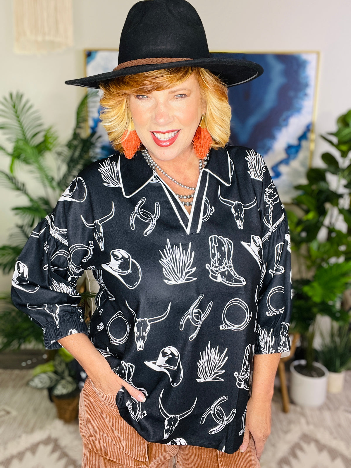 Boots And Doodles Top - T027BK