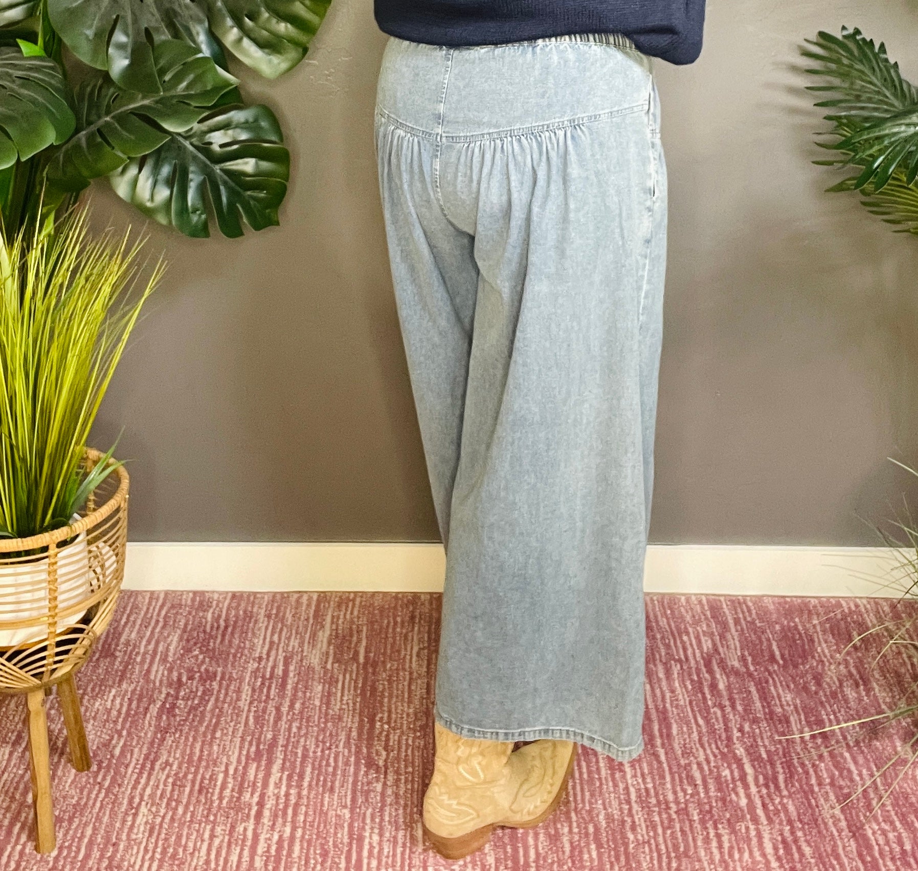 In My Denim Era Wide Leg Pant - P005DN