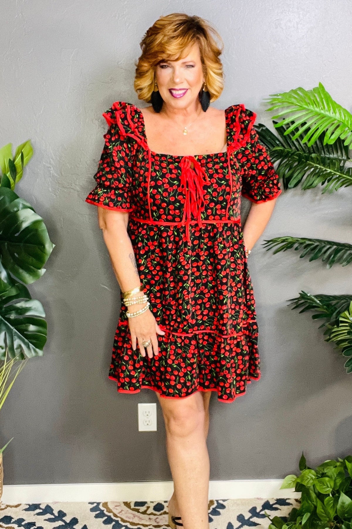 Cherry On Top Dress - DR164BK